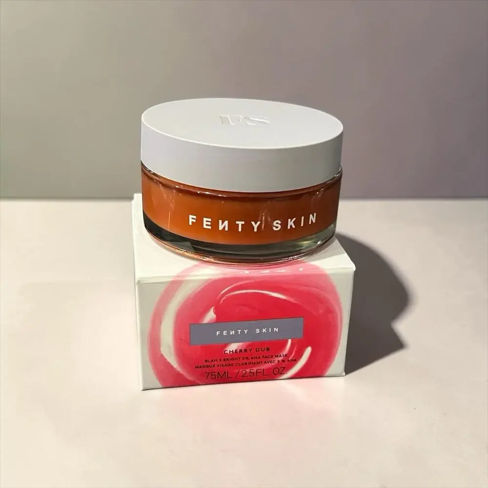 Fenty Skin Cherry Dub Blah to Bright 5% AHA Face Mask New